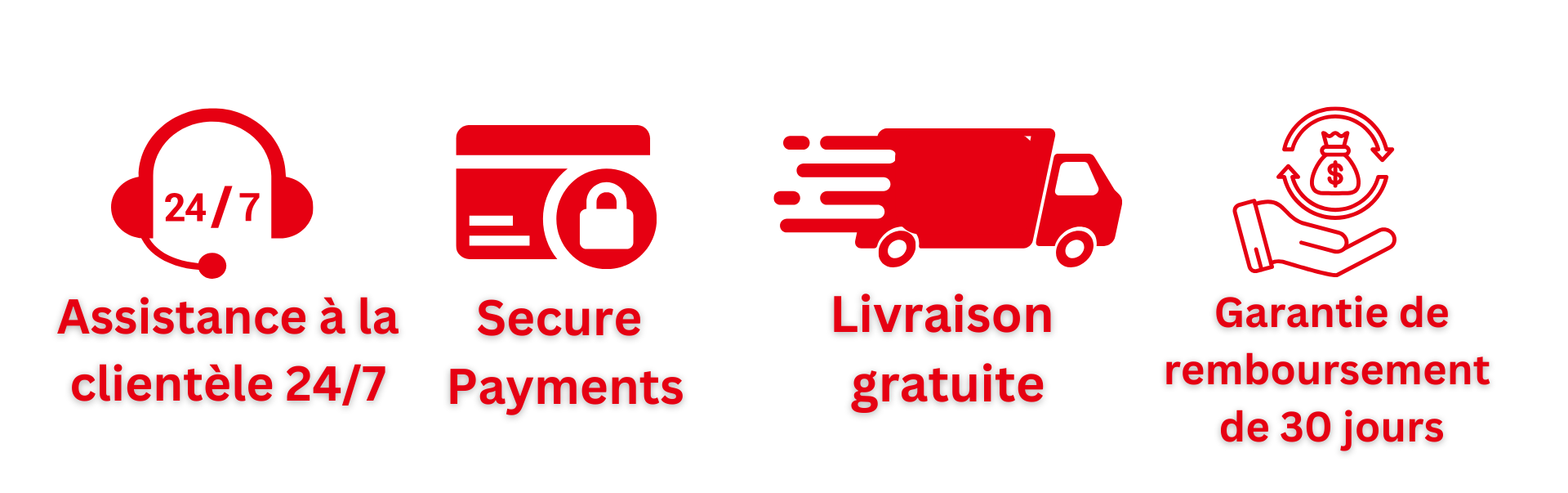 Livraison secure 24-7 Back 30 jour